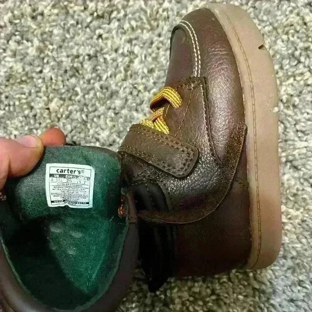 Carter’s Toddler Boys Dress Boots | Kids Brown Shoes | Carters | Size 4.5 | 4.5T